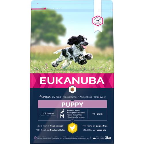 Eukanuba Puppy Medium Breed Kylling 12 kg.
