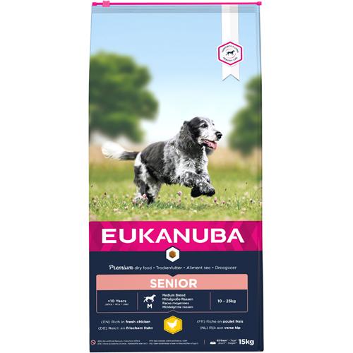 Eukanuba Senior Medium Breed Kylling 12kg.